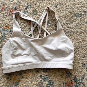 Lululemon White Energy Bra Size 6